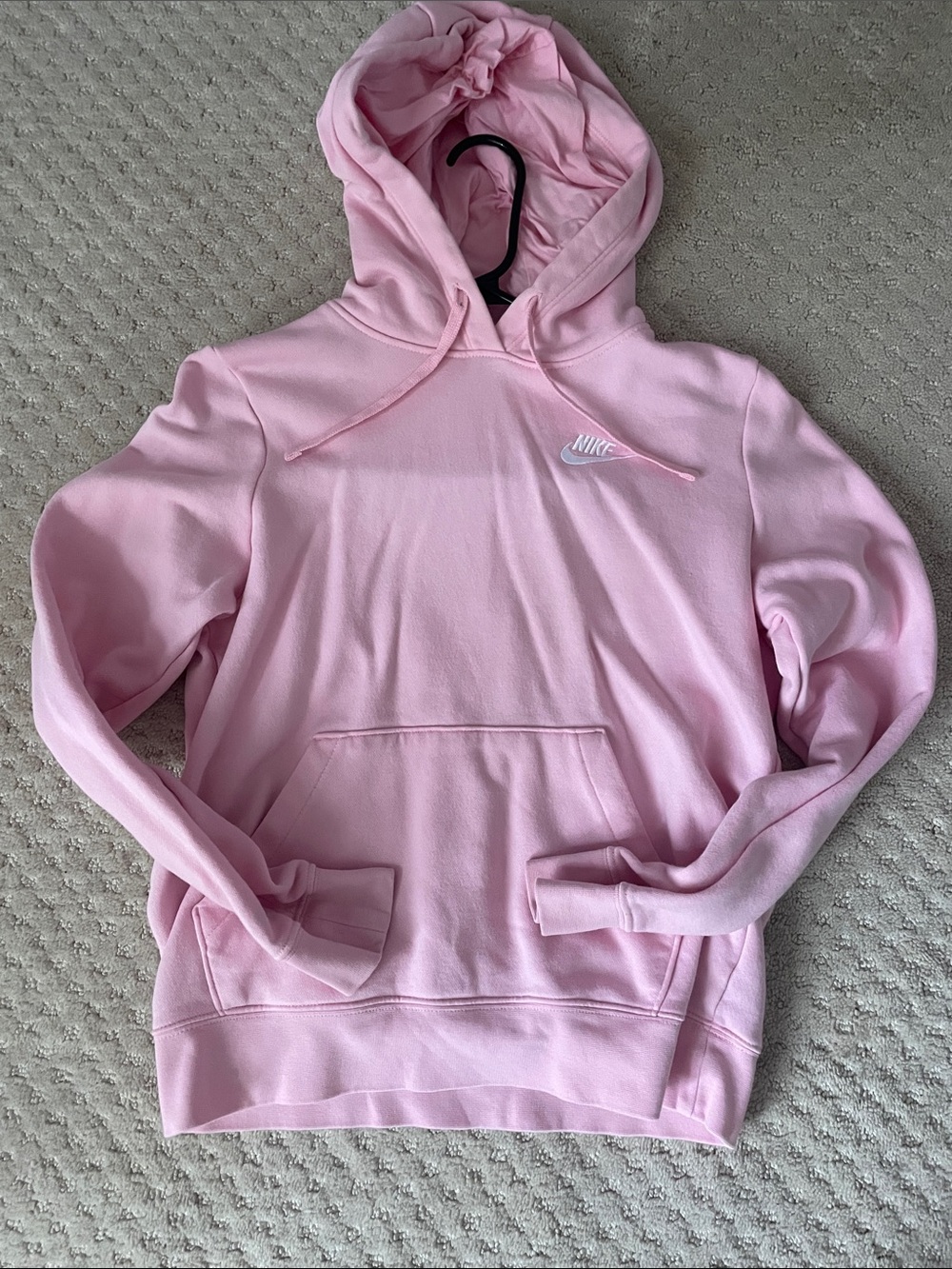 Nike Women's Light Pink Hoodie Sweatshirt